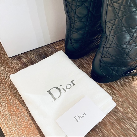 DIOR City Cannage High Boots Black - Picture 6 of 13